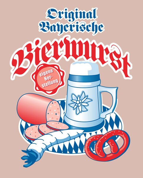 Druckmotiv Wursthülle